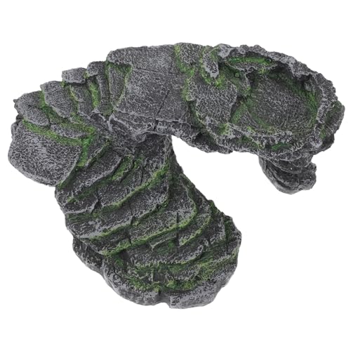 MUELODSIC Basking Plattform für Wasserschildkröten Aquarium Sonnenliege Reptilien Kletter Versteckplatz Dekoration für Schildkrötenbecken Vielseitig und Realistisch von MUELODSIC