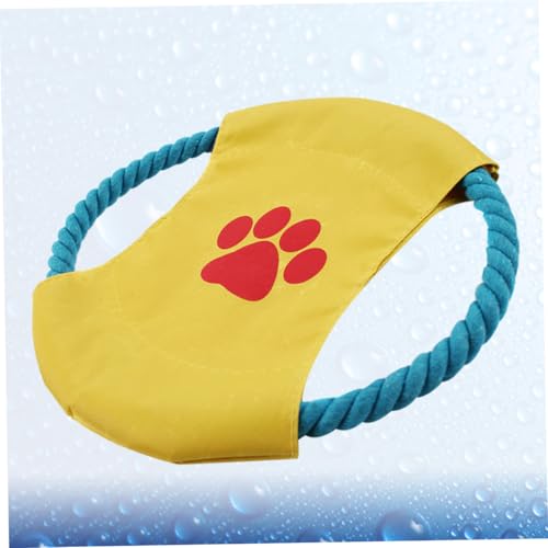 MUELODSIC Bissfestes Strapazierfähiges Hunde flugspielzeug aus Langlebigem Material Motivierendes Wurfspielzeug für Hundetraining Geeignet für Retriever Samojede und Aktive Zufällige Farbe von MUELODSIC