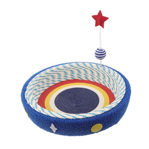 MUELODSIC Cat Scratcher Bed mit Sternmuster Runde Kratzmatte aus Karton Kleines Katzenlounge Nest Platzsparend Robust und Kratzfest für Indoor Katzen und Möbel Schutz MUELODSIC Cat Scratcher Bed mit Sternmuster Runde Kratzmatte aus Karton Kleines Katzenlounge Nest Platzsparend Robust und Kratzfest für Indoor Katzen und Möbel Schutz von MUELODSIC