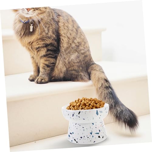 MUELODSIC Erhöhter Katzennapf aus Keramik mit Schrägem Rutschfester Futternapf und Wassernapf für Katzen und Kätzchen Großer Napf für Bequemes Füttern und Trinken Modernes Design in MUELODSIC Erhöhter Katzennapf aus Keramik mit Schrägem Rutschfester Futternapf und Wassernapf für Katzen und Kätzchen Großer Napf für Bequemes Füttern und Trinken Modernes Design in von MUELODSIC
