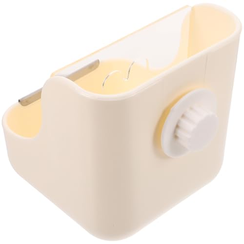 MUELODSIC Futterraufe und Napf für Kaninchen und Meerschweinchen Stabiler Kunststoff Futterspender mit Doppelkammer Leicht zu Reinigen für Käfig Geeignet Praktisches Futterautomat für von MUELODSIC