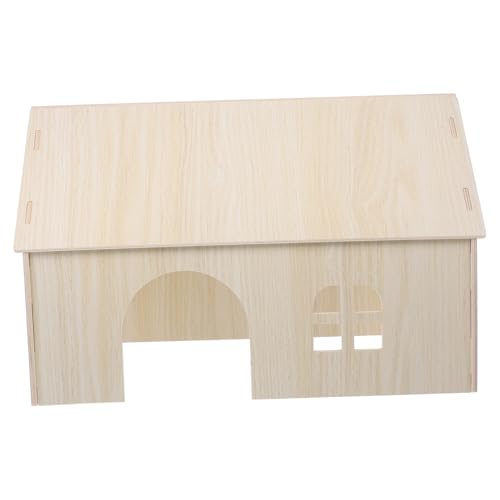 MUELODSIC Großes Holzhaus für Kleine Nagetiere Stabiles Nagerversteck und Hamster Spielplatz Langlebiges und Sicheres Holzspielzeug für Meerschweinchen Igel und Kleine Haustiere MUELODSIC Großes Holzhaus für Kleine Nagetiere Stabiles Nagerversteck und Hamster Spielplatz Langlebiges und Sicheres Holzspielzeug für Meerschweinchen Igel und Kleine Haustiere von MUELODSIC