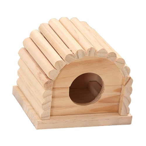 MUELODSIC Hamster Holzhaus Langlebiges Kleintier Versteck Robustes Spielhaus für Hamster und Kleine Igel als Praktisches Haustierhäuschen MUELODSIC Hamster Holzhaus Langlebiges Kleintier Versteck Robustes Spielhaus für Hamster und Kleine Igel als Praktisches Haustierhäuschen von MUELODSIC