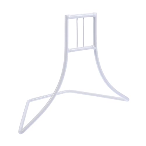 MUELODSIC Hamster Laufrad Halter aus Robustem Eisen Geeignet Langlebiger Käfig Zubehör für Zwerghamster und Kleine Haustiere Sicheres Laufspielzeug Gestell in Weiß von MUELODSIC