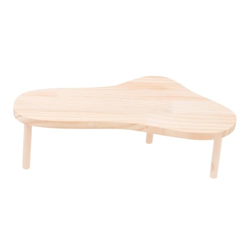 MUELODSIC Hamster Plattform aus Holz mit Stabilem Ständer Langlebiges Käfigzubehör für Zwerghamster und Kleine Haustiere als Spiel Kletterbrett zur Beschäftigung im Käfig von MUELODSIC