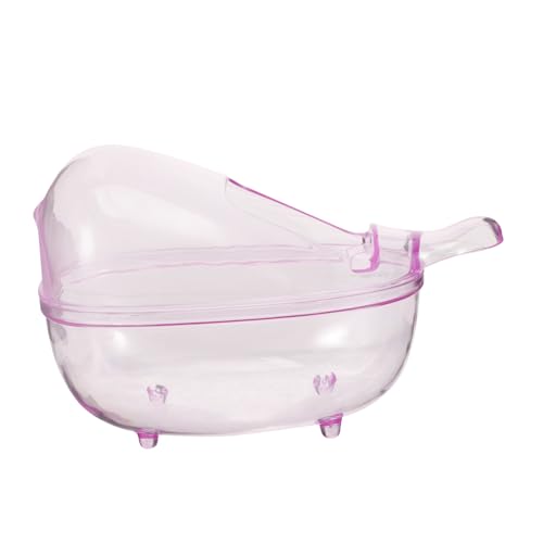 MUELODSIC Hamster Sandbad Schale Transparent Kleintier Sandbad Badewanne mit Tiefem Design für Zwerghamster und Meerschweinchen Kleintierzubehör MUELODSIC Hamster Sandbad Schale Transparent Kleintier Sandbad Badewanne mit Tiefem Design für Zwerghamster und Meerschweinchen Kleintierzubehör von MUELODSIC