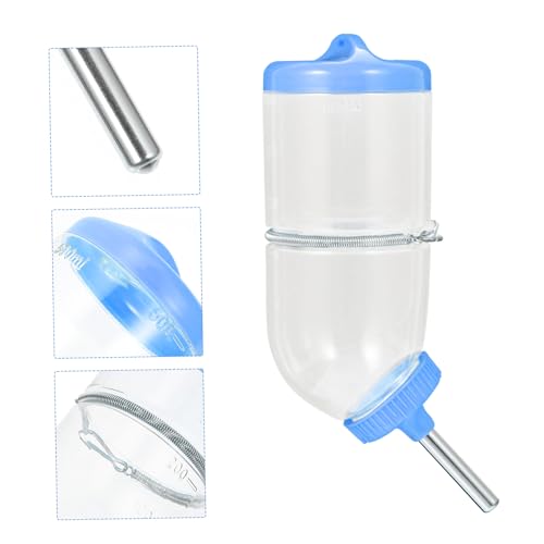 MUELODSIC Hamster Trinkflasche Auslaufsicherem Federclip Automatische Wasserzufuhr Geeignet für Kleine Haustiere Wie Chinchillas und Hamster Praktische Kleintier Wasserflasche in Hellblau MUELODSIC Hamster Trinkflasche Auslaufsicherem Federclip Automatische Wasserzufuhr Geeignet für Kleine Haustiere Wie Chinchillas und Hamster Praktische Kleintier Wasserflasche in Hellblau von MUELODSIC