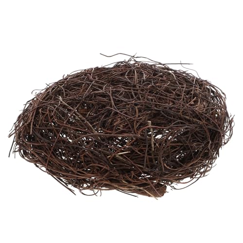 MUELODSIC Handgewebtes Vogel Nest aus Langlebigem Rattan Gartendeko zum Aufhängen Dekoratives Vogelhaus für Außenbereich Kreatives Ornament für Garten und Osterdekoration MUELODSIC Handgewebtes Vogel Nest aus Langlebigem Rattan Gartendeko zum Aufhängen Dekoratives Vogelhaus für Außenbereich Kreatives Ornament für Garten und Osterdekoration von MUELODSIC
