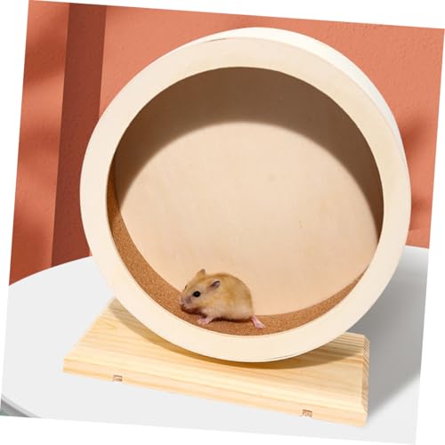 MUELODSIC Holz Hamsterrad mit Korkmatte Leises Laufrad für Kleine Haustiere Wie Hamster Igel Mäuse Mittelgroßes Übungsrad für Gesunde Bewegung und Stressfreies Spiel MUELODSIC Holz Hamsterrad mit Korkmatte Leises Laufrad für Kleine Haustiere Wie Hamster Igel Mäuse Mittelgroßes Übungsrad für Gesunde Bewegung und Stressfreies Spiel von MUELODSIC