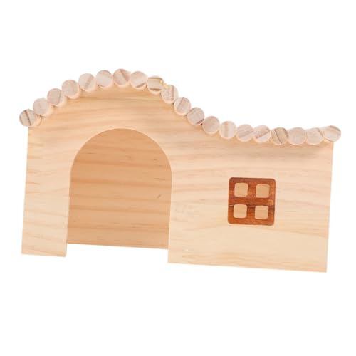 MUELODSIC Holz Hamsterversteck Mittelgroß Natürliche Holz Haustierhütte für Hamster und Igel Sicherer Rückzugsort mit Versteckfunktion und Aktivitätszentrum für Kleine Nagetiere MUELODSIC Holz Hamsterversteck Mittelgroß Natürliche Holz Haustierhütte für Hamster und Igel Sicherer Rückzugsort mit Versteckfunktion und Aktivitätszentrum für Kleine Nagetiere von MUELODSIC