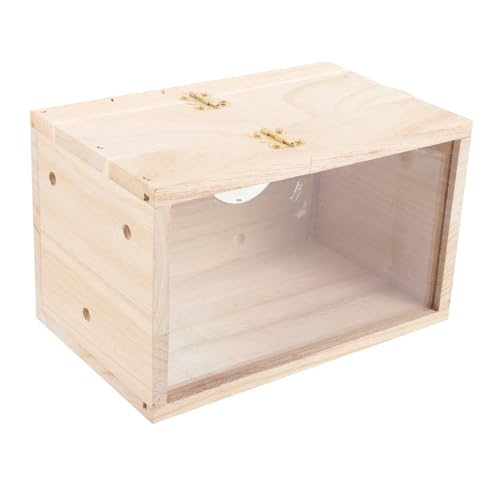 MUELODSIC Holz Nistkasten für Kleine Papageien und Finken Sicherer Vogelbrutkasten mit Glatter Oberfläche Leichter Parrot Breeding Box Tragbares Vogelhaus für Außengebrauch MUELODSIC Holz Nistkasten für Kleine Papageien und Finken Sicherer Vogelbrutkasten mit Glatter Oberfläche Leichter Parrot Breeding Box Tragbares Vogelhaus für Außengebrauch von MUELODSIC
