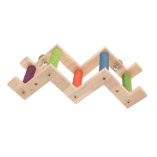MUELODSIC Holz vogelleiter Kauspielzeug für Wellensittiche und Papageien Bissfestes Kletterspielzeug für Kleine und Mittelgroße Vögel Natürliche Beschäftigung und Krallenpflege Geeignet für MUELODSIC Holz vogelleiter Kauspielzeug für Wellensittiche und Papageien Bissfestes Kletterspielzeug für Kleine und Mittelgroße Vögel Natürliche Beschäftigung und Krallenpflege Geeignet für von MUELODSIC