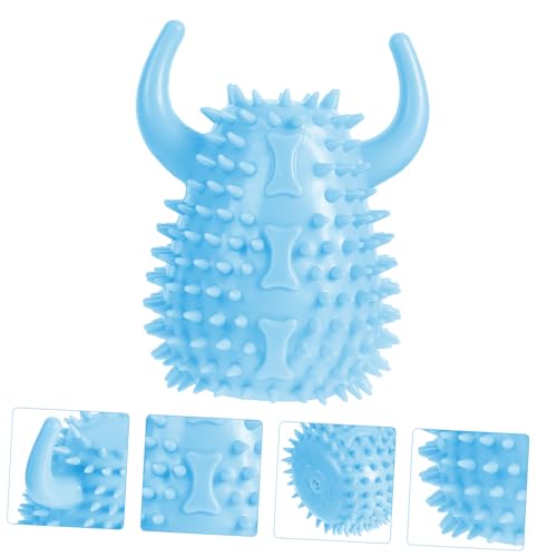 MUELODSIC Hundekauspielzeug aus Robustem Rinderhorn Langlebiges Beißspielzeug für Welpen und Kleine Hunde Fördert Zahnpflege und Gesundes Kauen Blaues Pet Teeth Toy für Interaktives MUELODSIC Hundekauspielzeug aus Robustem Rinderhorn Langlebiges Beißspielzeug für Welpen und Kleine Hunde Fördert Zahnpflege und Gesundes Kauen Blaues Pet Teeth Toy für Interaktives von MUELODSIC