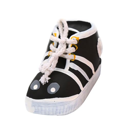 MUELODSIC Hundespielzeug Kauspielzeug aus Langlebigem Latex mit Quietschfunktion Schuhform für Zahnpflege und Reinigung Geeignet für Zuhause Fördert Spielerisch Gesunde Zähne bei Hunden von MUELODSIC