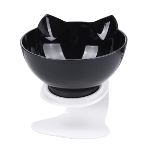 MUELODSIC Katzenfutternapf aus Bruchsicherem Kunststoff mit Neigung Schneckenschutz rutschfest Vielseitig als Futter Wassernapf Ergonomisches Design gegen Schnurrhaarmüdigkeit Praktische von MUELODSIC