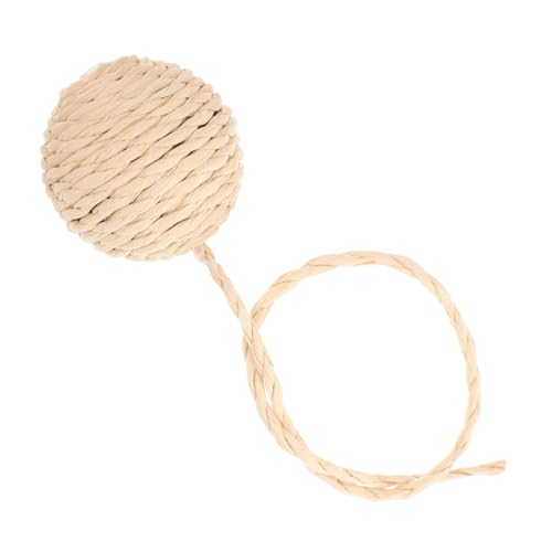 MUELODSIC Katzenkratzbaum Zubehör Sisal Kauspielball mit Glocke und Langlebiger Papierseilball für Interaktives Kratzen und Entspannen Einfache Befestigung Vielseitiges Katzenspielzeug MUELODSIC Katzenkratzbaum Zubehör Sisal Kauspielball mit Glocke und Langlebiger Papierseilball für Interaktives Kratzen und Entspannen Einfache Befestigung Vielseitiges Katzenspielzeug von MUELODSIC