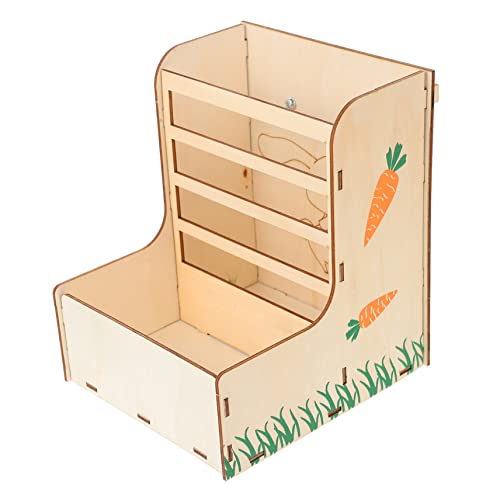 MUELODSIC Kleintier Futterstation aus Holz Futter und Heuhalter für Kaninchen Meerschweinchen und Chinchilla Stabile Befestigung im Käfig Langlebiges Sicheres Material Einfacher Einbau MUELODSIC Kleintier Futterstation aus Holz Futter und Heuhalter für Kaninchen Meerschweinchen und Chinchilla Stabile Befestigung im Käfig Langlebiges Sicheres Material Einfacher Einbau von MUELODSIC