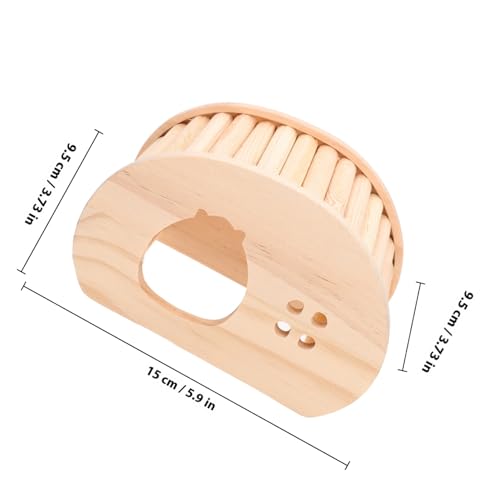 MUELODSIC Kleintierhaus aus Holz mit Treppe und Versteck für Hamster Chinchillas Meerschweinchen Langlebiger Schlaf Spielplatz Ganzjährig Nutzbar Komfortables Mausversteck für Kleine von MUELODSIC