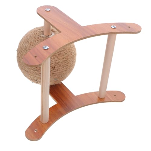 MUELODSIC Kratzkugel Katze Sisalball mit Holzständer Langlebiges Handgewickeltes Katzenspielzeug Interaktiver Kletterspaß für Katzen Kätzchen Kaninchen Fördert Aktivität und Spiel zu Hause MUELODSIC Kratzkugel Katze Sisalball mit Holzständer Langlebiges Handgewickeltes Katzenspielzeug Interaktiver Kletterspaß für Katzen Kätzchen Kaninchen Fördert Aktivität und Spiel zu Hause von MUELODSIC