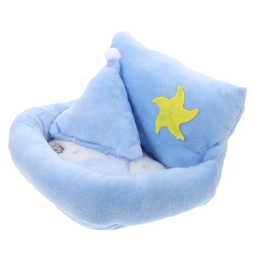 MUELODSIC Kuscheliges Meerschweinchen Nest aus Plüsch Warmes Hamster Schlafbett mit Kissen Gemütliches Versteck für Zuckergleiter und Kleine Haustiere für Winter und Käfigbereich MUELODSIC Kuscheliges Meerschweinchen Nest aus Plüsch Warmes Hamster Schlafbett mit Kissen Gemütliches Versteck für Zuckergleiter und Kleine Haustiere für Winter und Käfigbereich von MUELODSIC