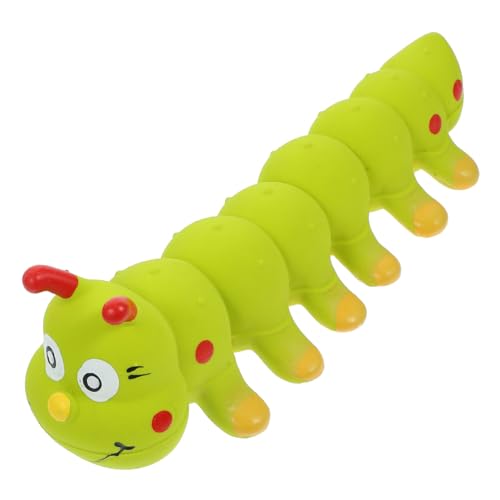 MUELODSIC Latex Hundespielzeug Quietschend Stressabbau Naturnahes Wurmdesign Für Kleine Mittelgroße Große Hunde Haustier Interaktiv Und Sicher von MUELODSIC