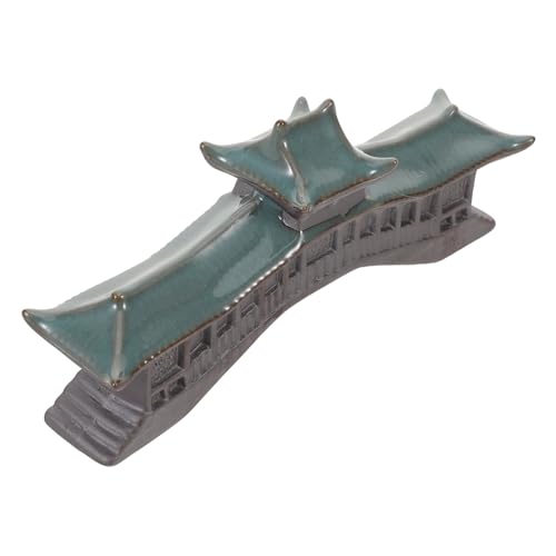 MUELODSIC Miniatur Brücke und Japanische Dekoration Asiatisches Gartenmodell für Aquarium und Desktop Tragbares Micro Landschaftsornament mit Klassischem Design zur Schaffung Ruhiger von MUELODSIC