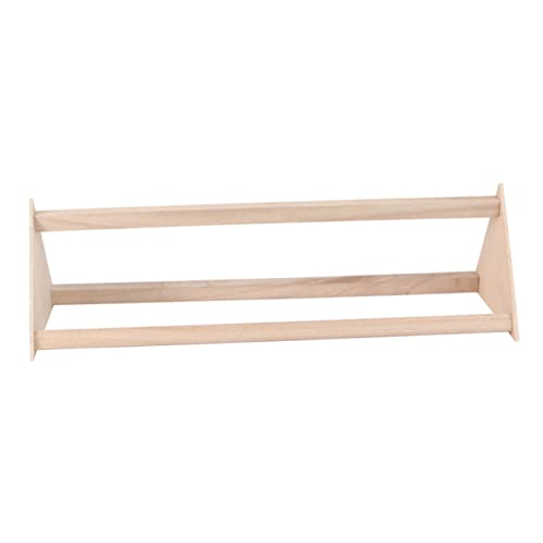 MUELODSIC Natürlicher Holz papageien sitzstange Parrot Cage Standing Frame Stabile Beißfeste Hühner kletterhilfe für Große und Kleine Vögel Praktisches Perch Stand für Wellensittiche und von MUELODSIC