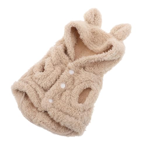 MUELODSIC Pet Hoodie mit Hasenohren Weiches Polyester Winterwarm für Kleine Hunde Katzen und Kaninchen Kuscheliger Kapuzenpullover Schützendes Hundebekleidungs-Outfit MUELODSIC Pet Hoodie mit Hasenohren Weiches Polyester Winterwarm für Kleine Hunde Katzen und Kaninchen Kuscheliger Kapuzenpullover Schützendes Hundebekleidungs-Outfit von MUELODSIC