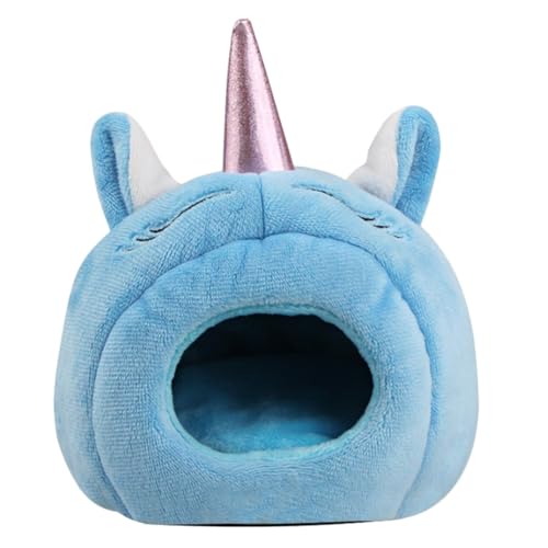 MUELODSIC Plüsch Hamsternest Einhornform Warmes Kleintier Kuschelhöhle mit Abnehmbarem Kissen Winddichtes Schlafhaus für Hamster Ratten Igel Weiches Nest für Kalte Tage Zufällige Farbe MUELODSIC Plüsch Hamsternest Einhornform Warmes Kleintier Kuschelhöhle mit Abnehmbarem Kissen Winddichtes Schlafhaus für Hamster Ratten Igel Weiches Nest für Kalte Tage Zufällige Farbe von MUELODSIC