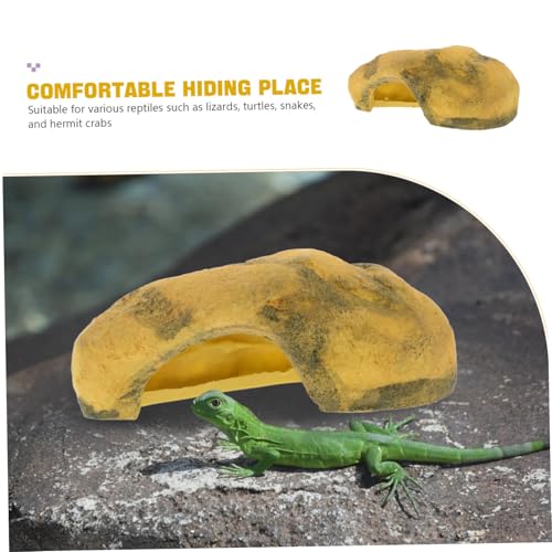 MUELODSIC Reptilienhöhle aus Resin Naturnahe Versteckhöhle mit Sonnenplatz für Schildkröten Kleine Eidechsen Frösche und Schlangen Terrarienzubehör Natürlicher Lebensraum MUELODSIC Reptilienhöhle aus Resin Naturnahe Versteckhöhle mit Sonnenplatz für Schildkröten Kleine Eidechsen Frösche und Schlangen Terrarienzubehör Natürlicher Lebensraum von MUELODSIC