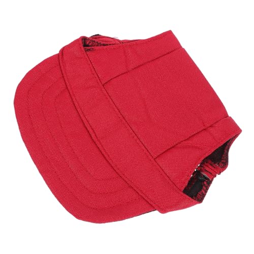 MUELODSIC Rotes Baseball Hundehut Weiche Bequeme Haustier Kappe Modische Hundemütze für Alltag Urlaub und Outdoor und Hautfreundlich für Kleine Hunde und Welpen von MUELODSIC