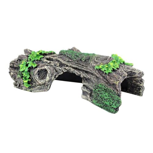MUELODSIC Shrimps Shelter Aquarium Ornament Hohl Baumwurzel Versteck Lebensechte Landschaftsdekoration Sicheres Material Aquarium Zubehör von MUELODSIC