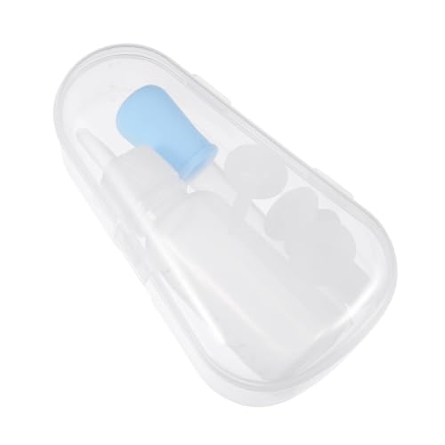 MUELODSIC Sicherer Haustier Nuckelflasche Fütterungsset für Welpen und Katzen Präzise Messung Transparenter Behälter Flexible Tropfkontrolle Abnehmbar und Leicht zu Reinigen Blau von MUELODSIC