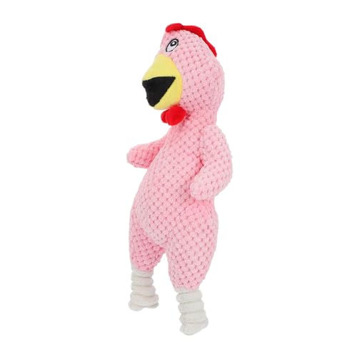 MUELODSIC Squeaky Kauspielzeug für Große Hunde Langlebiges Quietschspielzeug in Leuchtendem Interaktives Kuscheltier Chick Form Fördert Spielerisch Flexibilität und Beugt Möbelzerstörung von MUELODSIC