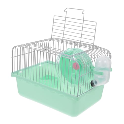 MUELODSIC Tragbarer Hamsterkäfig mit Wasserflasche Abs Material Großer Innenraum Multifunktional für Hamster Kaninchen und Kleine Haustiere Komfortabler Transportkäfig von MUELODSIC