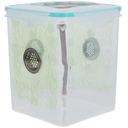 MUELODSIC Transparente Gottesanbeterin Fütterungsbox Kleine Reptilien Zuchtbox Tragbares Terrarium für Insekten Beobachtung und Aufzucht Geeignet für Spinnen Springspinne und Mantis MUELODSIC Transparente Gottesanbeterin Fütterungsbox Kleine Reptilien Zuchtbox Tragbares Terrarium für Insekten Beobachtung und Aufzucht Geeignet für Spinnen Springspinne und Mantis von MUELODSIC