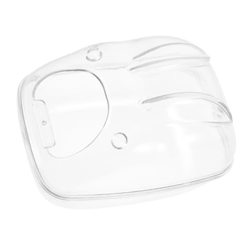 MUELODSIC Transparente Hamster Sandbad Box Mittelgroß Spritzschutz Kleintier Badewanne für Hamster Maus Chinchilla Robust Einfach zu Reinigen Praktisches Käfig Zubehör für Sandbäder von MUELODSIC