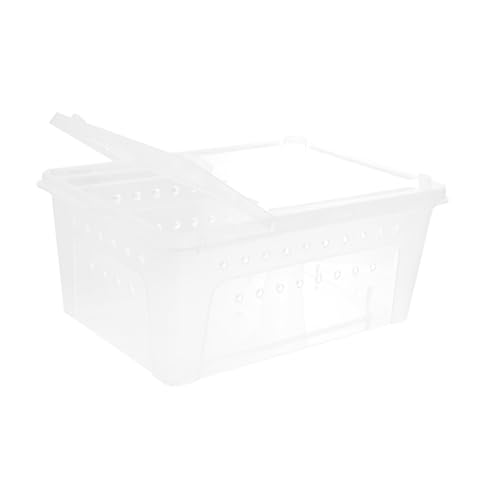 MUELODSIC Transparente Reptilien Zucht und Fütterungsbox Mittlere Stapelbar Leicht und Tragbar mit Belüftung für Geckos Eidechsen Spinnen und Insekten im Terrariumgebrauch MUELODSIC Transparente Reptilien Zucht und Fütterungsbox Mittlere Stapelbar Leicht und Tragbar mit Belüftung für Geckos Eidechsen Spinnen und Insekten im Terrariumgebrauch von MUELODSIC