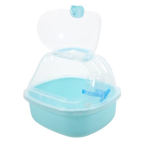 MUELODSIC Transparenter Hamsterkäfig Outdoor Reisebox Leichtes Kleintier Transportbehälter mit Wasserflasche Kompakte Stabile Tragetasche für Zwerghamster und Kleine Haustiere von MUELODSIC