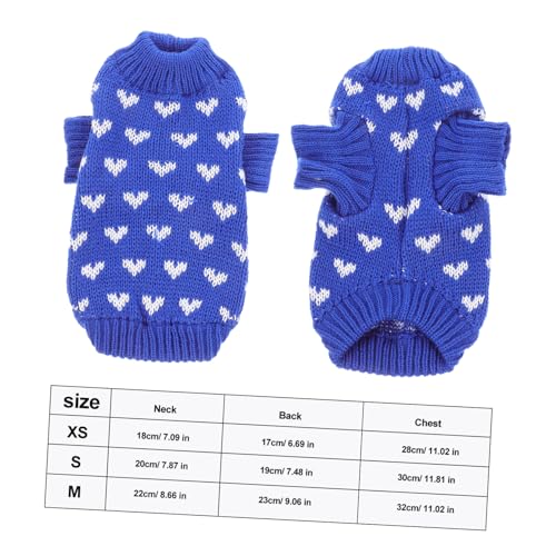 MUELODSIC Valentinstag Hundepullover für Kleine Hunde Gestrickt mit Herzmuster Weicher Hautfreundlicher Hundepullover Winterwarm Dekorative Hundekleidung Einfach Anzuziehen Geeignet für MUELODSIC Valentinstag Hundepullover für Kleine Hunde Gestrickt mit Herzmuster Weicher Hautfreundlicher Hundepullover Winterwarm Dekorative Hundekleidung Einfach Anzuziehen Geeignet für von MUELODSIC
