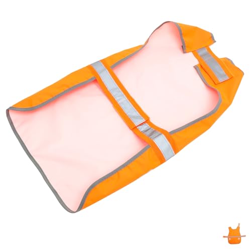 MUELODSIC Verstellbare Reflektierende Hundeweste aus Strapazierfähigem Oxford Stoff Atmungsaktiv und Wasserabweisend Sicherheitsweste für Kleine Hunde für Outdoor Spaziergänge und von MUELODSIC