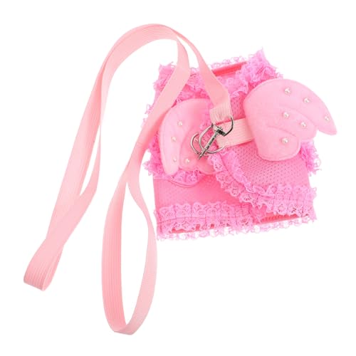 MUELODSIC Verstellbares Atmungsaktives Katzengeschirr Angel Design Leichtes Brustgeschirr für Katzen und Kleine Hunde Langlebiges Komfortables Pet Harness von MUELODSIC