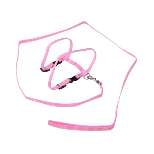 MUELODSIC Verstellbares Geschirr mit Leine Leichtes Nylon für Sichere Katzenkontrolle für Indoor und Outdoor Geeignet mit Schnellverschluss und Extra Brustgurt von MUELODSIC