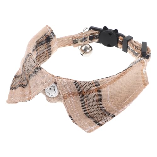 MUELODSIC Verstellbares Katzenhalsband mit Kariertem Weiche Sichere Halskrause für Katzen Bequemes und Langlebiges Haustier Accessoire Dekorative Halsbekleidung für Katzen und Kätzchen von MUELODSIC