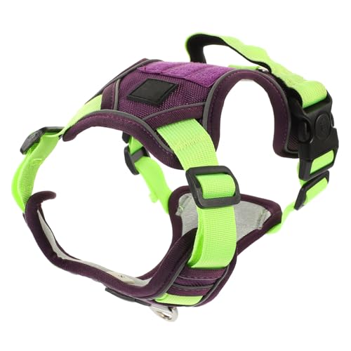 MUELODSIC Verstellbares Reflektierendes Hundegeschirr für Kleine Hunde Leichtes Atmungsaktives Brustgeschirr Bequemes Pet Harness für Welpen und Alltagsspaziergänge S von MUELODSIC