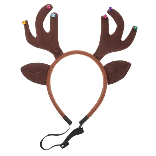 MUELODSIC Verstellbares Weihnachts Haustier Haarreif Geweih Stirnband für Hunde Katzen Festliche Party Dekoration Komfortabel Passend MUELODSIC Verstellbares Weihnachts Haustier Haarreif Geweih Stirnband für Hunde Katzen Festliche Party Dekoration Komfortabel Passend von MUELODSIC
