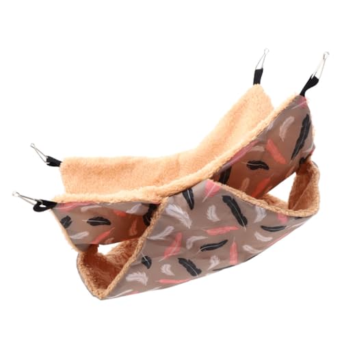 MUELODSIC Warme Meerschweinchen Hängematte aus Baumwolle Kuscheliges Versteck für Kleintiere Langlebiges Hängesofa für Hamster und Ratten Gemütliche Höhle für Käfige im Winter von MUELODSIC