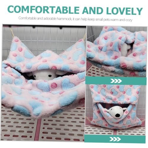 MUELODSIC Warmes Kuscheliges Hamsterbett mit Verschleißfestem Material Atmungsaktive Hängematte für Kleine Nager Sichere Schlafhöhle für Chinchillas Meerschweinchen und Zuckergleiter MUELODSIC Warmes Kuscheliges Hamsterbett mit Verschleißfestem Material Atmungsaktive Hängematte für Kleine Nager Sichere Schlafhöhle für Chinchillas Meerschweinchen und Zuckergleiter von MUELODSIC