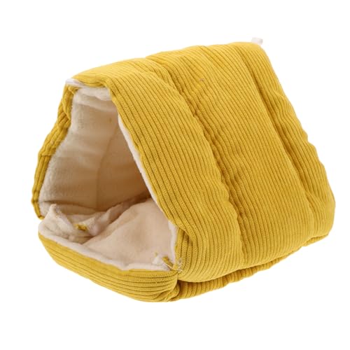 MUELODSIC Warmes Vogelhaus Hängendes Nest mit Baumwolle für Kleine Vögel Parrot Käfig Nest Höhle Winter Warm Kuschelhängematte für Wellensittich Conure von MUELODSIC