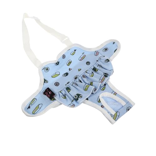 MUELODSIC Waschbare Hundewindel aus Baumwolle für Hündinnen Verstellbare Atmungsaktive Schutzhose bei Hitze Innenfutter Langlebig und Komfortabel Geeignet für Französische Bulldogge XL Blau MUELODSIC Waschbare Hundewindel aus Baumwolle für Hündinnen Verstellbare Atmungsaktive Schutzhose bei Hitze Innenfutter Langlebig und Komfortabel Geeignet für Französische Bulldogge XL Blau von MUELODSIC